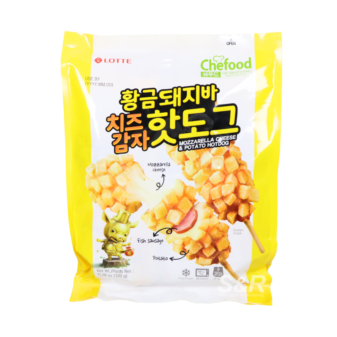 Lotte Mozzarella Cheese & Potato Hotdog 320g